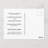 Fotos zum Hochzeitstag gerettet Postkarte (Rückseite)