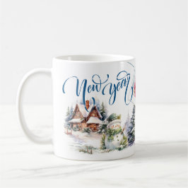 Fotos zum Neujahrsfest der Kaffee-Tasse Blauer Sti Kaffeetasse