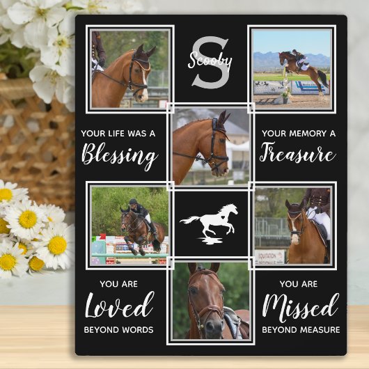 Fotosammlung für Pferde - Gedenkgeschenk - Foto fü Fotoplatte