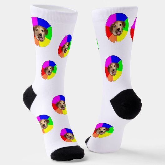 Fotosocken Haustier Vorlage Socken (Gewinkelt)