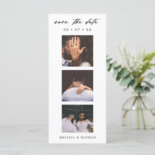 Fotostand Strip QR-Code Hochzeitssache Speichern S (Stehend Vorderseite)