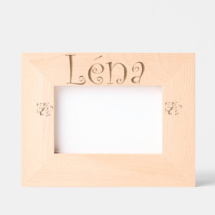 Fotoständer "Léna" – Geschenk für Neugeborene Geätzte Rahmen