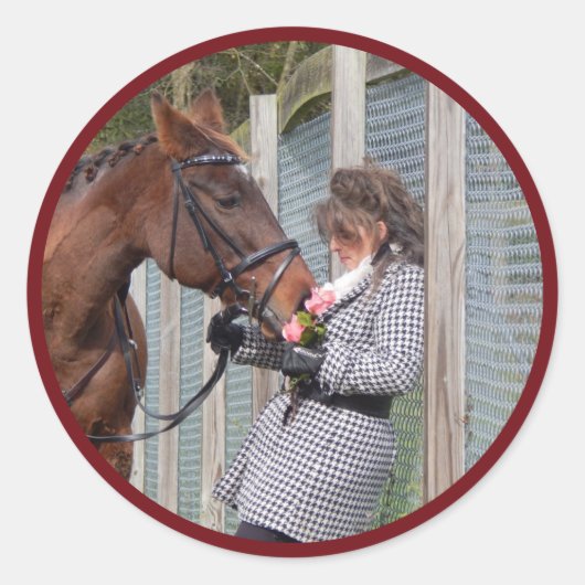 FOTOSTICKER RUNDER AUFKLEBER (Vorderseite)