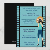 Fotostudio-Feier Einladung (Vorne/Hinten)