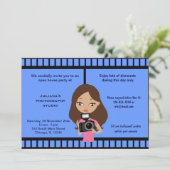 Fotostudio-Feier Einladung (Stehend Vorderseite)