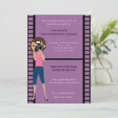 Fotostudio-Feier Einladung (Stehend Vorderseite)