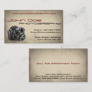 Fotostudio Fotograf Business Card Visitenkarte