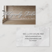 Fotostudio Miete Visitenkarte (Vorne/Hinten)