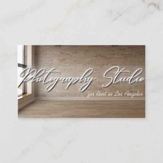 Fotostudio Miete Visitenkarte (Vorderseite)