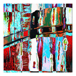 Fotovergrößerung – Abstrakte Collapse Reflection Fotodruck