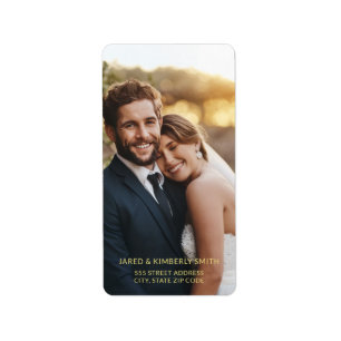 Fotovertikale Rücksendeadresse hinzufügen Adressaufkleber