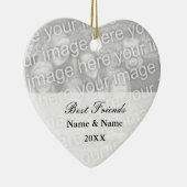 Fotoverzierung der besten Freunde für Keramikornament (Rechts)