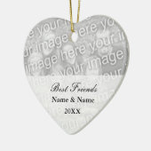 Fotoverzierung der besten Freunde für Keramikornament (Links)
