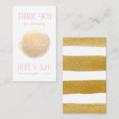 Fotovoltaik-Gutscheinkarte Visitenkarte (Vorne/Hinten)