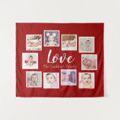 Fotovorlage 10 Personalisierte Liebe Collage Wandteppich (Vorderseite (Horizontal))