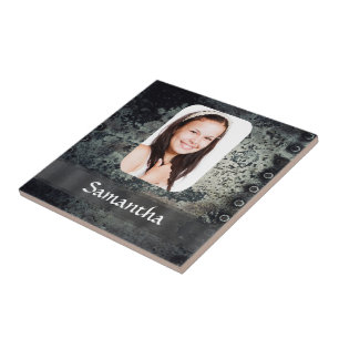 Fotovorlage aus rostfreiem Metall Fliese