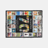 Fotovorlage der 70. Geburtstagsfamilie Fleecedecke (Vorderseite (Horizontal))