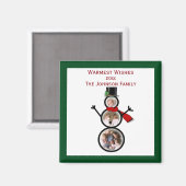 Fotovorlage für den Snowman-Urlaub Magnet (Vorderseite/Rückseite)