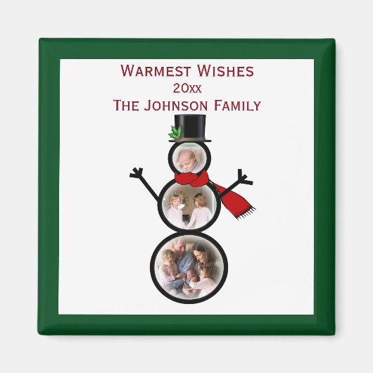 Fotovorlage für den Snowman-Urlaub Magnet (Vorne)