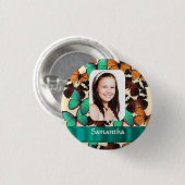 Fotovorlage für eine schlichte Collage Button (Vorne & Hinten)