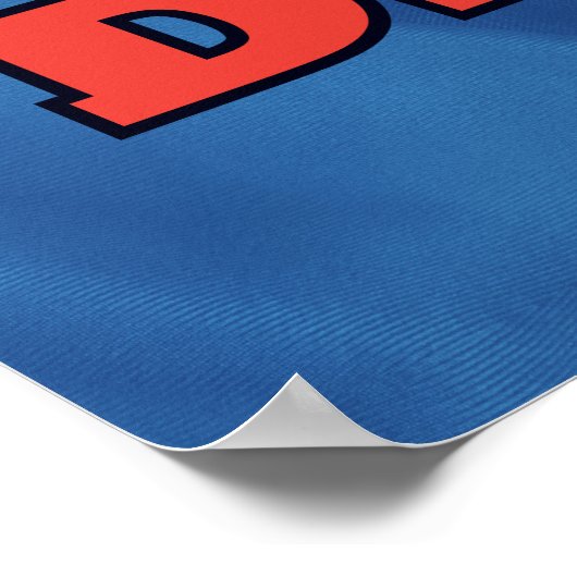 Fotovorlage für Super Vater Poster (Ecke)