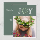 Fotovorlage für Weihnachtskarten Feiertagskarte (Vorne/Hinten)