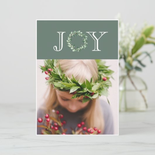 Fotovorlage für Weihnachtskarten Feiertagskarte (Stehend Vorderseite)