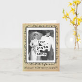 Fotovorlage Hochzeitstag Glückwunsch Karte (Gelbe Blume)