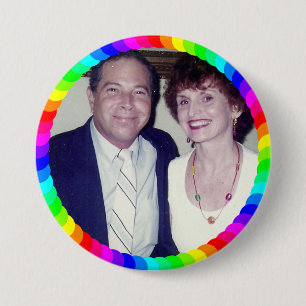 Fotovorlage, mehrfarbiger Rahmen Button
