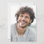 Fotovorlage Moderner Abschluss Paty Feier Einladung (Vorderseite)