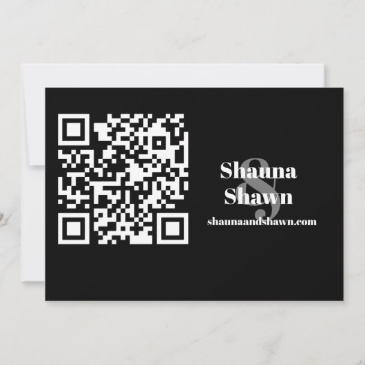 Fotovorlage QR-Code Save the Date (Rückseite)