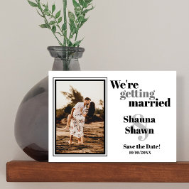 Fotovorlage QR-Code Save the Date