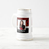 Fotovorlage rot und schwarz bierglas (Vorderseite Links)