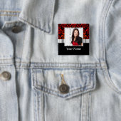 Fotovorlage rot und schwarz button (Beispiel)