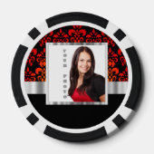 Fotovorlage rot und schwarz pokerchips (Rückseite)