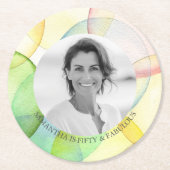 Fotovorlage Untersetzer Geburtstagsparty Thema (Vorderseite)