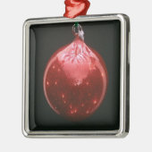 Fotovorlage Xmas Tree Decoration Silbernes Ornament (Links)