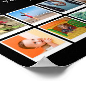 Fotovorlage zum 80. Geburtstag Poster (Ecke)