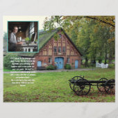 Fotovorlagen für Business Flyer Z-gefaltete QR-Cod (Hinten)