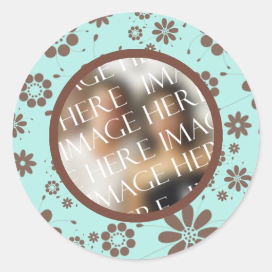 Fotovorlagenveranstaltung und Hochzeitsfeier - Ums Runder Aufkleber (Vorderseite)