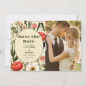 FotoWhimsical Wildblume Meadow Wedding Save The Date (Vorderseite)