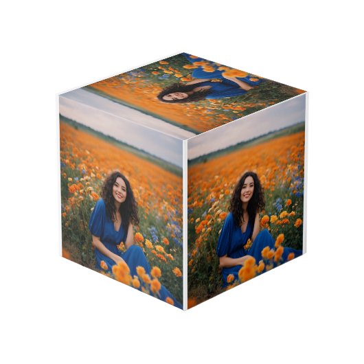 Fotowürfel Würfel (Rückseite Schrägansicht)