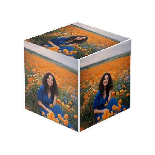 Fotowürfel Würfel (Vorderseite Schrägansicht)