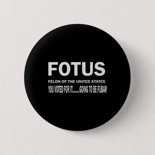 Fotus erster Verbrecher des US-Fells wird beginnen Button (Vorderseite)