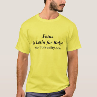 Fötus ist für Baby-T - Shirt lateinisch
