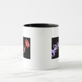 Fötus mit einer Nabelschnur gemacht von Tasse (Zentrum)