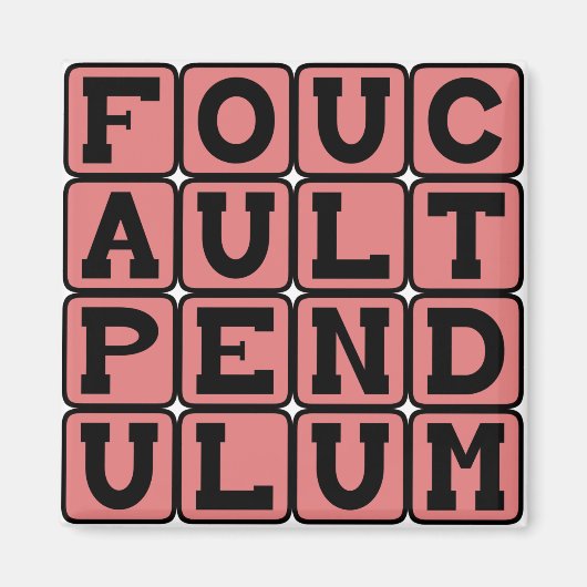 Foucault-Pendel, Erdrotation Magnet (Vorne)