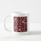 Foucault Pendulum, Rotation der Erde Kaffeetasse (Links)