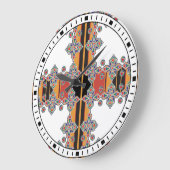 FOUDA DE LA ROBE KABYLE A BIJOUX KABYLE GROßE WANDUHR (Winkel)