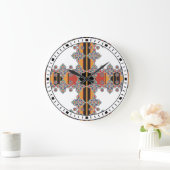 FOUDA DE LA ROBE KABYLE A BIJOUX KABYLE GROßE WANDUHR (Zuhause)